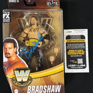 Bradshaw Signed Tag Team Champion Acolytes WWE Elite Action Figure JSA COA