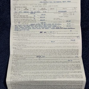Rare + Awesome The Who Keith Moon Signed 1975 Cadillac DeVille Lease JSA + Bonus