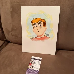 Gorgeous Archie Color Drawing Artwork By Stan Goldberg JSA Archie Comics