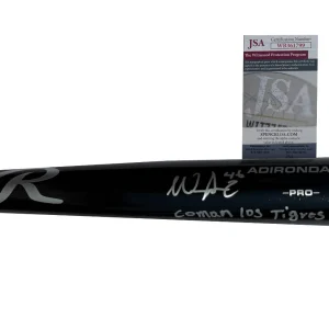 Wenceel Perez Signed & Inscribed "Comon Los Tigres" Bat Detroit Tigers JSA COA