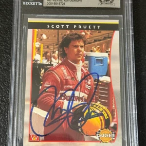 Scott Pruett Signed 1992 All World Indy Card #88 Beckett Certified