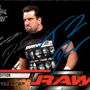 Tommy Dreamer Signed 2002 Fleer WWE Raw vs Smack Down Card #53