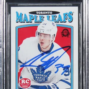 Auston Matthews Signed 2016 O-Pee-Chee Retro #694 RC Card Auto 10! BAS Slabbed