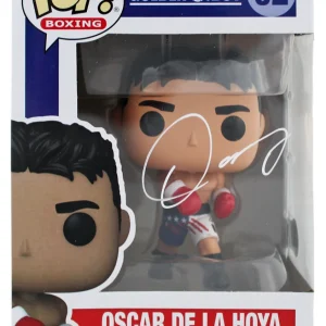 Oscar De La Hoya Authentic Signed Funko Pop Vinyl Figure BAS Witnessed