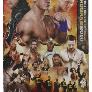 WWE Superstars (64) Cena, Edge, Sheamus, Mysterio, Signed 2010 WWE Program BAS