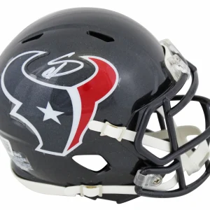Texans Stefon Diggs Authentic Signed Speed Mini Helmet Autographed BAS Witnessed