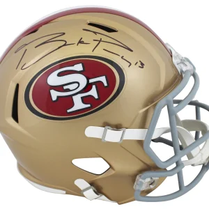 49ers Brock Purdy Authentic Signed Full Size Speed Rep Helmet Fanatics