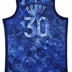 Stephen Curry Signed Blue Creators in The Paint Nike Jersey BAS Wit #1W134356