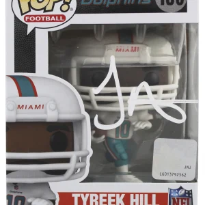 Dolphins Tyreek Hill Authentic Signed #180 Funko Pop Vinyl Figure BAS Witnessed