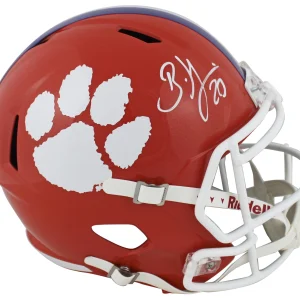 Clemson Brian Dawkins Signed Full Size Speed Rep Helmet w/ White Sig BAS Wit