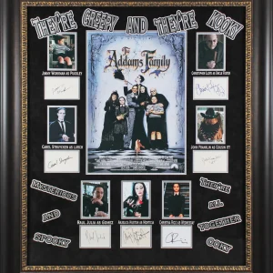 Addams Family (7) Houston, Julia, Ricci, Lloyd +3 Signed Framed Display BAS LOA