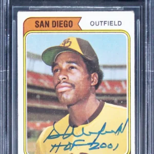 Padres Dave Winfield "HOF 2001" Signed 1974 Topps #456 Card Auto 10! BAS Slab 3