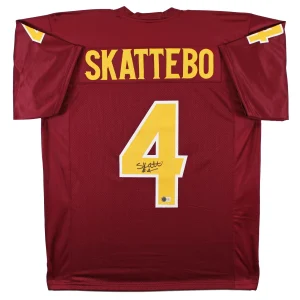 Arizona State Cameron Skattebo Signed Maroon Pro Style Jersey BAS Witnessed