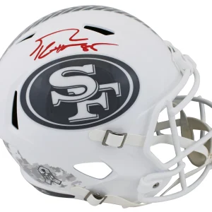 49ers George Kittle Signed Salute To Service III F/S Speed Rep Helmet BAS Wit