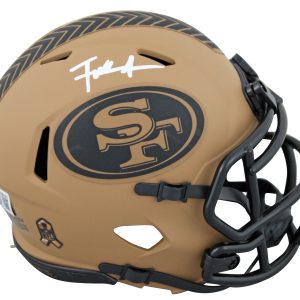 49ers Frank Gore Signed Salute To Service II Speed Mini Helmet BAS Witnessed