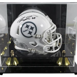 Steelers Pat Freiermuth Signed STS III Speed Mini Helmet W/ Case BAS Witnessed