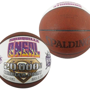 Shaquille O'Neal Game Used 20,000 Career Pts Scored Game Spalding NBA Basketball