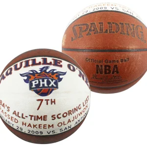 Shaquille O'Neal Game Used Basketball Reaching 7th On NBA Career Scoring List