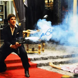Al Pacino Scarface Authentic Signed 16x20 Horizontal Shooting Photo BAS