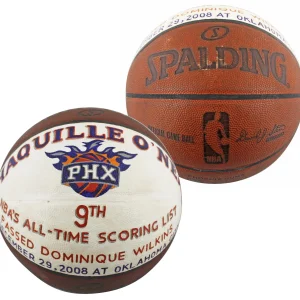 Shaquille O'Neal Game Used Basketball Reaching 9th On NBA Career Scoring List