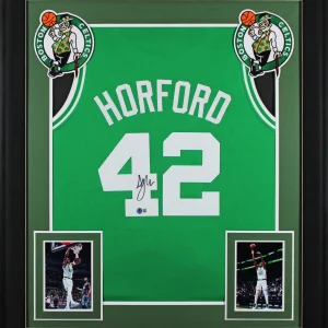 Al Horford Authentic Signed Green Pro Style Framed Jersey BAS Witnessed