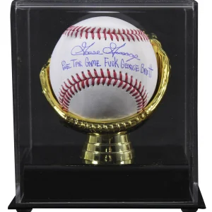 Yankees Goose Gossage "Pine Tar Game" Signed Oml Baseball w/ Case BAS Witness