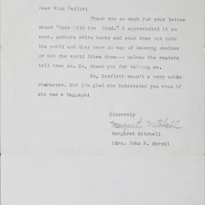 Margaret Mitchell Gone with the Wind Authentic Signed 1936 Letter BAS #AE13263