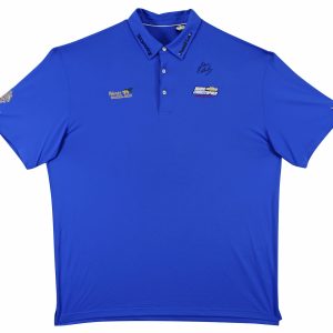 John Daly Authentic Signed Match Worn Blue  Polo Shirt BAS #BK84738