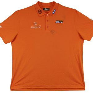 John Daly Authentic Signed Match Worn Orange Loudmouth Polo Shirt BAS #BK84780