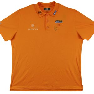 John Daly Authentic Signed Match Worn Orange Loudmouth Polo Shirt BAS #BK84782