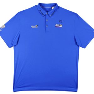 John Daly Authentic Signed Match Worn Blue Polo Shirt BAS #BK84740