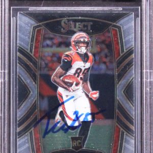 Bengals Tee Higgins Signed 2020 Select #260 Rookie Card Auto 10! BAS Slabbed