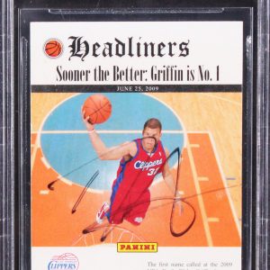 Clippers Blake Griffin Authentic Signed 2009 Panini Headliners #10 Card BAS Slab