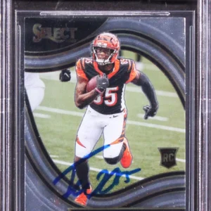 Bengals Tee Higgins Signed 2020 Select #360 Rookie Card Auto 10! BAS Slabbed