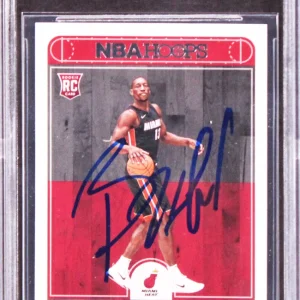 Heat Bam Adebayo Authentic Signed 2017 Hoops #264 Rookie Card BAS Slabbed