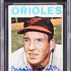 Orioles Brooks Robinson Authentic Signed 1964 Topps #230 Card BAS Slabbed