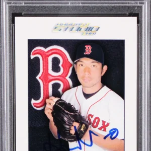 Red Sox Hideo Nomo Authentic Signed 2001 Studio #46 Card PSA/DNA Slabbed