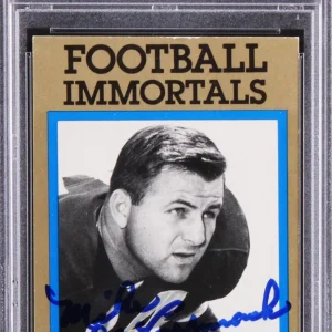 Browns Mike McCormack Authentic Signed 1985 Football Immortals #79 Card PSA Slab