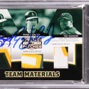 Terrence Long & Ryan Ludwick Signed 2005 Donruss Prime #TM-27 Card PSA Slab
