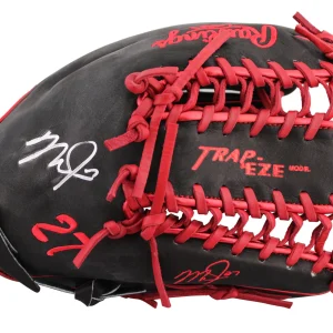 Angels Mike Trout Signed Black Rawlings Player Model Baseball Glove MLB & BAS 3