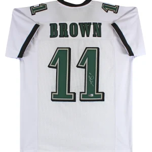 A.J. Brown Authentic Signed White Pro Style Jersey Autographed BAS Witnessed