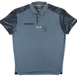 Bubba Watson Authentic Signed Blue Oakley Polo Shirt Autographed BAS #BL91259