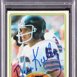 Giants Brian Kelley Authentic Signed 1980 Topps #504 Card PSA/DNA Slabbed