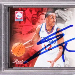 76ers Evan Turner Authentic Signed 2012 Panini Prestige  #132 Card PSA/DNA Slab
