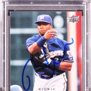 Brewers Rickie Weeks Authentic Signed 2008 Upper Deck #552 Card PSA/DNA Slabbed