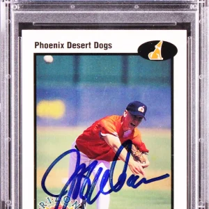 Tigers Jeff Weaver Authentic Signed 1998 Arizona Fall League #4 Card PSA Slabbed