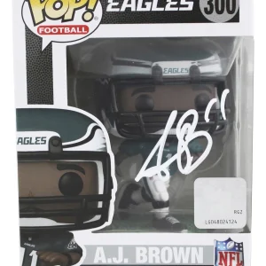 Eagles A.J. Brown Authentic Signed #300 Funko Pop Vinyl Figure BAS Witnessed
