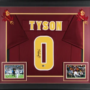 Arizona State Jordyn Tyson Signed Maroon Pro Style Framed Jersey BAS Witnessed