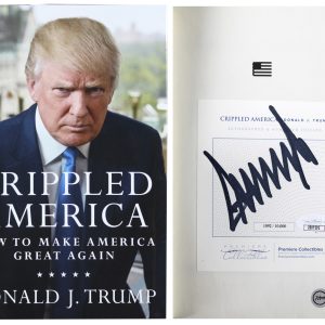 Donald J. Trump Authentic Signed Crippled America Hardcover Book LE JSA #ZZ07292