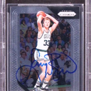 Celtics Larry Bird Authentic Signed 2018 Panini Prizm #85 Card BAS Slabbed 2